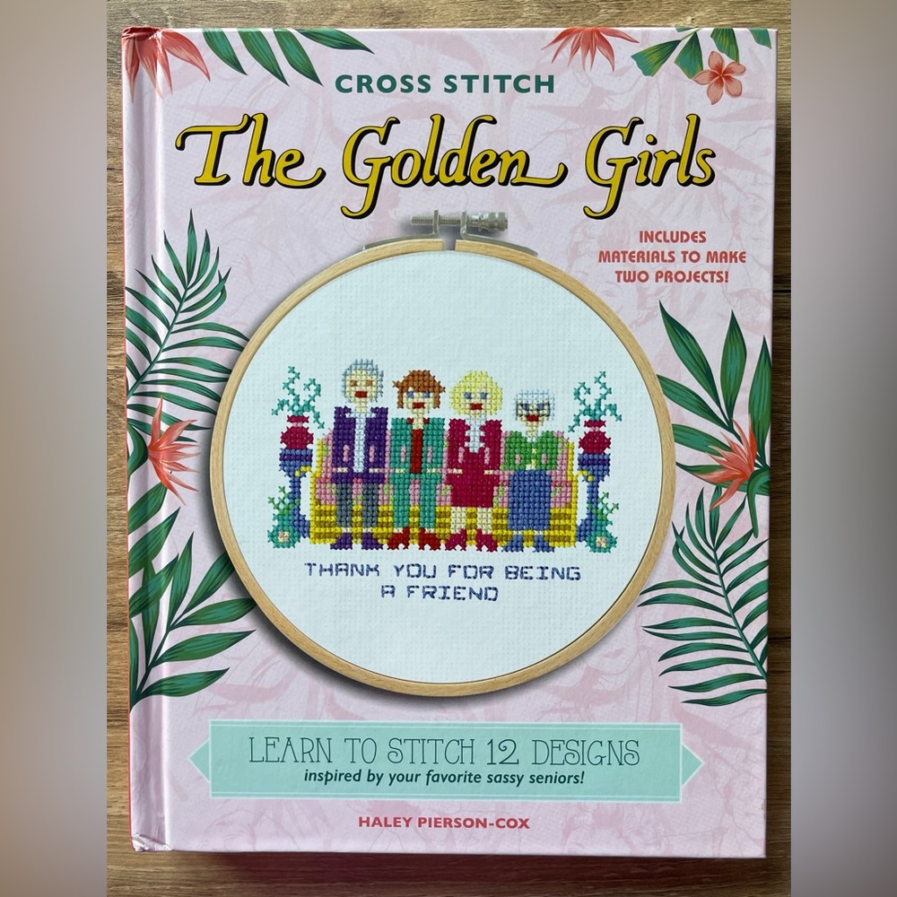 NWT The Golden Girls Cross Stitch Boxed Kit With 12 Patterns Book Needlepoint